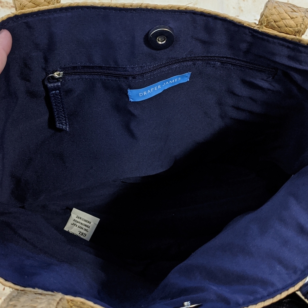 🆕 SALE Draper James Straw Bag with Floral Scarf - Picture 7 of 12